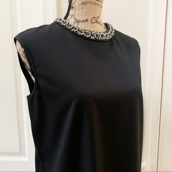 Magaschoni Collection Black Sheath Dress Size 8 - Picture 7 of 16